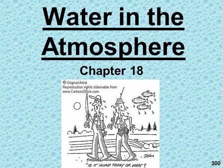 Water in the Atmosphere