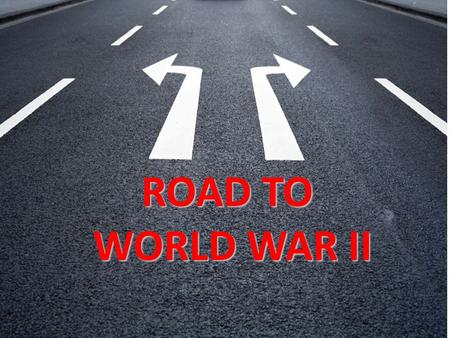 ROAD TO WORLD WAR II. Where do you stand? Journal Entry: Select an option and explain your reasoning. A.The United States should avoid conflict with other.