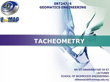 ERT247/4 GEOMATICS ENGINEERING