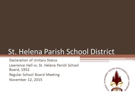 St. Helena Parish School District