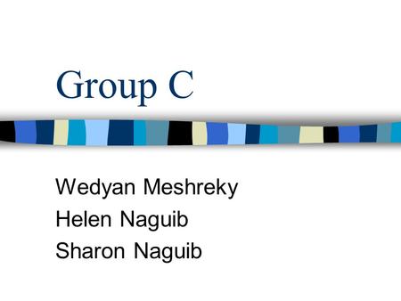 Wedyan Meshreky Helen Naguib Sharon Naguib