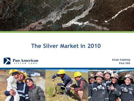 The Silver Market in 2010. The Silver Market 2010 2 (Jan 4 $17.17/oz) (Dec 30 $30.70/oz) The average silver price in 2010 was $20.19 per ounce The price.