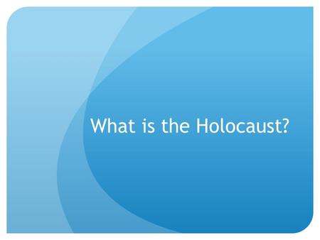 What is the Holocaust?. Warm-up: AP Friday! The Columbian Exchange involved which of the following new connections in the era 1450–1750? (A) European.