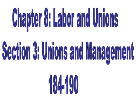 1.Wages & fringe benefits 2.Working conditions 3.Job security 4.Union security 5.Grievance procedures.