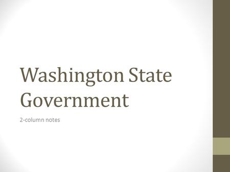 Washington State Government