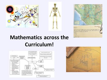 Mathematics across the Curriculum!. English Maths: 50 minutes to an hour, four or five times a week – that’s it! English In some schools guided reading.