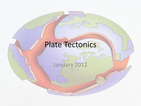 Plate Tectonics January 2012. Earth’s Plates The crust is the solid layer (also called the lithosphere) It is broken into pieces called tectonic plates.