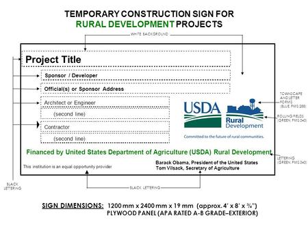 RURAL DEVELOPMENT PROJECTS