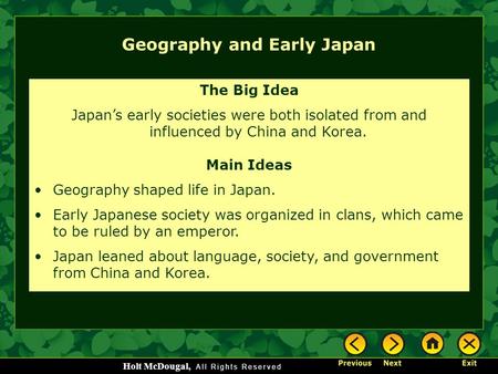 Geography and Early Japan