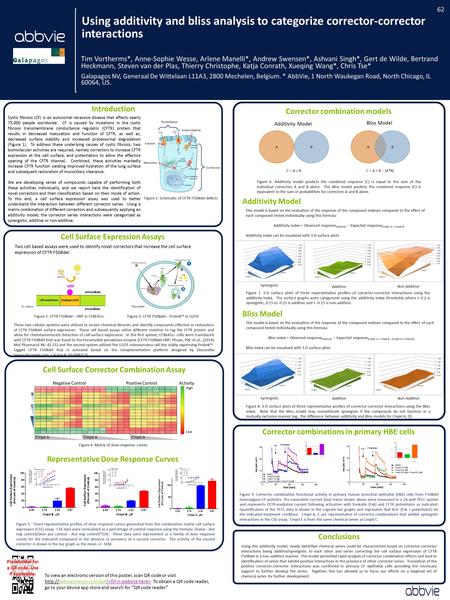 Using additivity and bliss analysis to categorize corrector-corrector interactions Tim Vortherms*, Anne-Sophie Wesse, Arlene Manelli*, Andrew Swensen*,