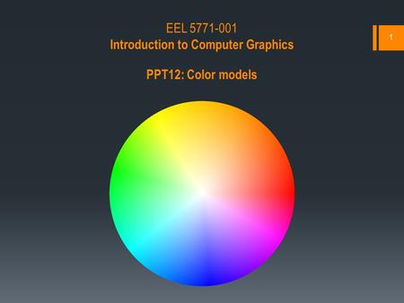 Introduction to Computer Graphics