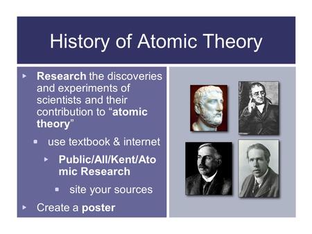 History of Atomic Theory