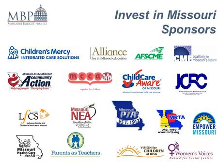 Invest in Missouri Sponsors. Invest in Missouri.