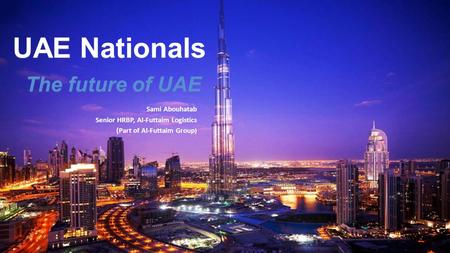 UAE Nationals The future of UAE