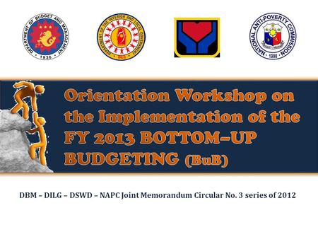 DBM – DILG – DSWD – NAPC Joint Memorandum Circular No. 3 series of 2012.