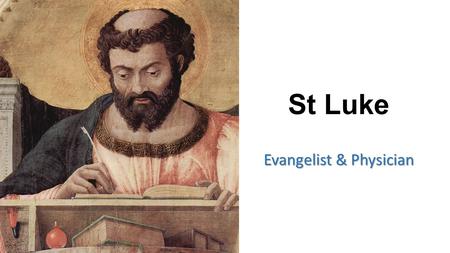 St Luke Evangelist & Physician. Hauora Wellbeing MENTAL HEALTH NOTE: - AT FRONT OF WHARE - MOST IMPORTANT.