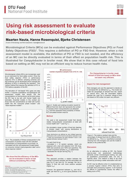 Using risk assessment to evaluate risk-based microbiological criteria Introduction Microbiological criteria (MCs) are increasingly used as an instrument.