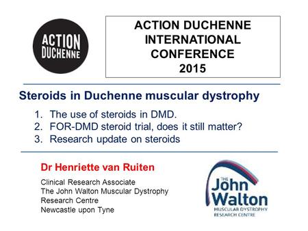 ACTION DUCHENNE INTERNATIONAL CONFERENCE