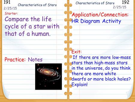 Compare the life cycle of a star with that of a human.