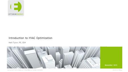 Introduction to HVAC Optimization