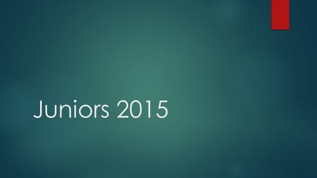 Juniors 2015. Your Counseling Staff  9 th Grade—Mrs. Holman  10 th and 11 th Grade—Mrs. Roberson  12 th Grade—Mrs. Franklin  Other contacts:  Mrs.