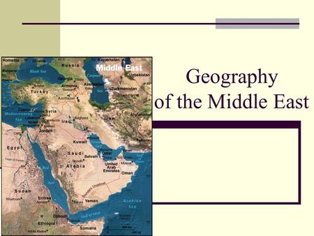 Geography of the Middle East