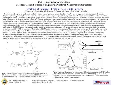 Despite tremendous progress made in the synthesis of surface-grafted polymer brushes, there have been few reports of polymer brushes in organic electronics.