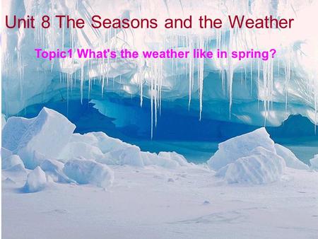 Unit 8 The Seasons and the Weather Topic1 What's the weather like in spring?