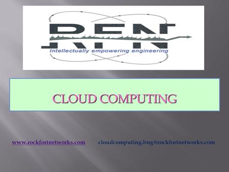 CLOUD COMPUTING