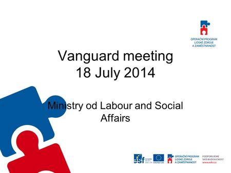 Vanguard meeting 18 July 2014 Ministry od Labour and Social Affairs.