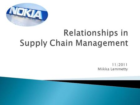 Relationships in Supply Chain Management