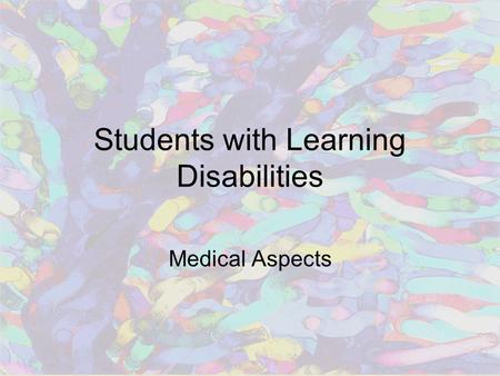 Students with Learning Disabilities