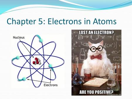 Chapter 5: Electrons in Atoms