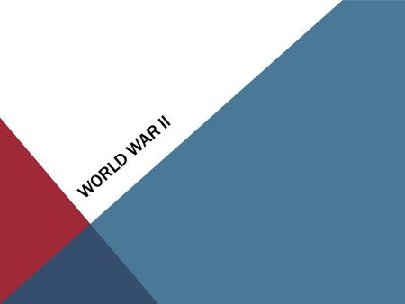 WORLD WAR II. Essential Question:  What role did the United States play in fighting in the Pacific during World War II?