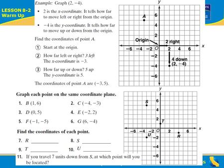 ALGEBRA READINESS LESSON 8-2 Warm Up Lesson 8-2 Warm-Up.