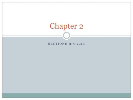 SECTIONS 2.5-2.5B Chapter 2. Objectives To draw scatter plots. To find and use prediction equations. Using a graphing calculator to graph lines of regression.