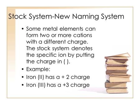 Stock System-New Naming System