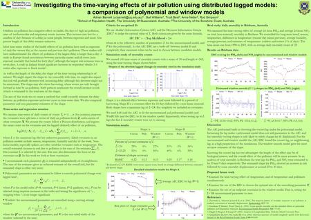 Introduction Outdoor air pollution has a negative effect on health. On days of high air pollution, rates of cardiovascular and respiratory events increase.