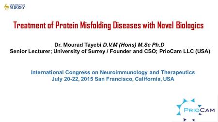 Treatment of Protein Misfolding Diseases with Novel Biologics