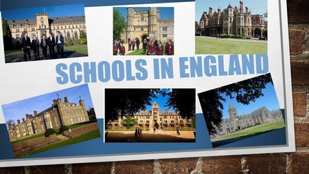 Schools in England.