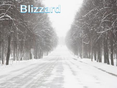 Blizzard.