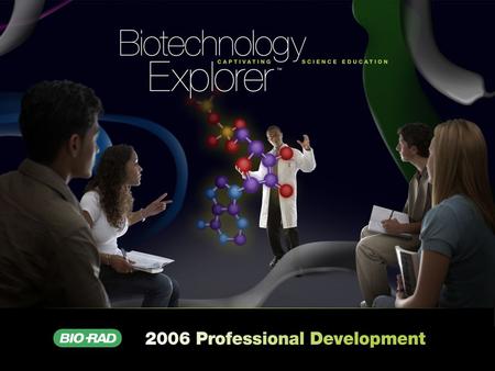 GMO Investigator Kit Instructors Sherri Andrews, Ph.D. North Carolina School of the Arts Winston-Salem, NC Stan Hitomi Coordinator – Math & Science San.