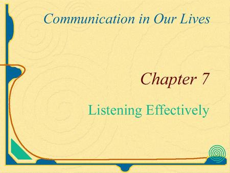 Listening Listening makes up 45-53% of our communication. Speaking