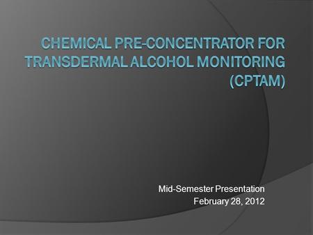 Mid-Semester Presentation February 28, 2012. Josh Gwinn Team Leader Programming Amplifier Circuit Lakeldren Williams Web Design Programming Robert Dale.