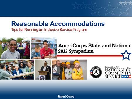 Reasonable Accommodations Tips for Running an Inclusive Service Program.