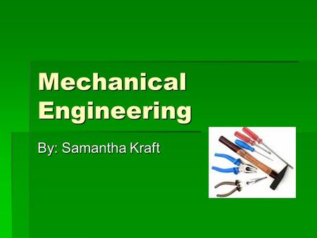 Mechanical Engineering