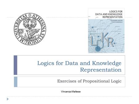 Logics for Data and Knowledge Representation