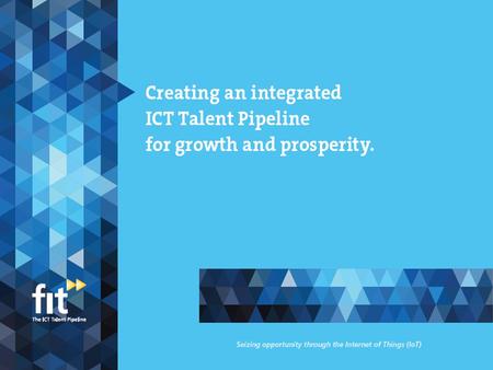 Focused on Addressing the Tech-Skills Agenda FIT Mission: FIT’s mission is to promote an inclusive Smart Economy by creating a fast track to marketable.