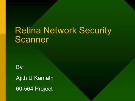 Retina Network Security Scanner