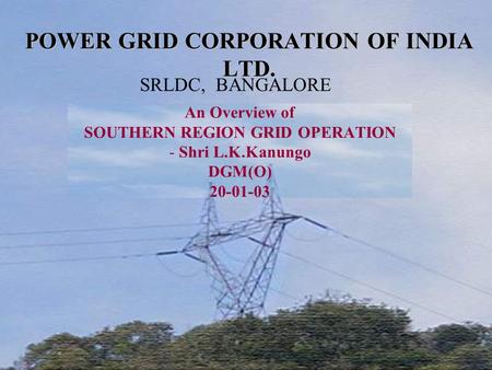 POWER GRID CORPORATION OF INDIA LTD.